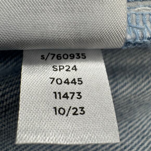 Loft Denim Straight Leg Jumpsuit Vintage Wash Elastic Waist Sz Petite Small - Picture 13 of 14